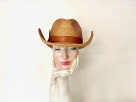 Mottled Western Style m. Lederband .Bernsteinfarbener Mottled.jpeg