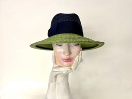 2 farbiger extra fine Mottled Borsalino gruen blau.jpg